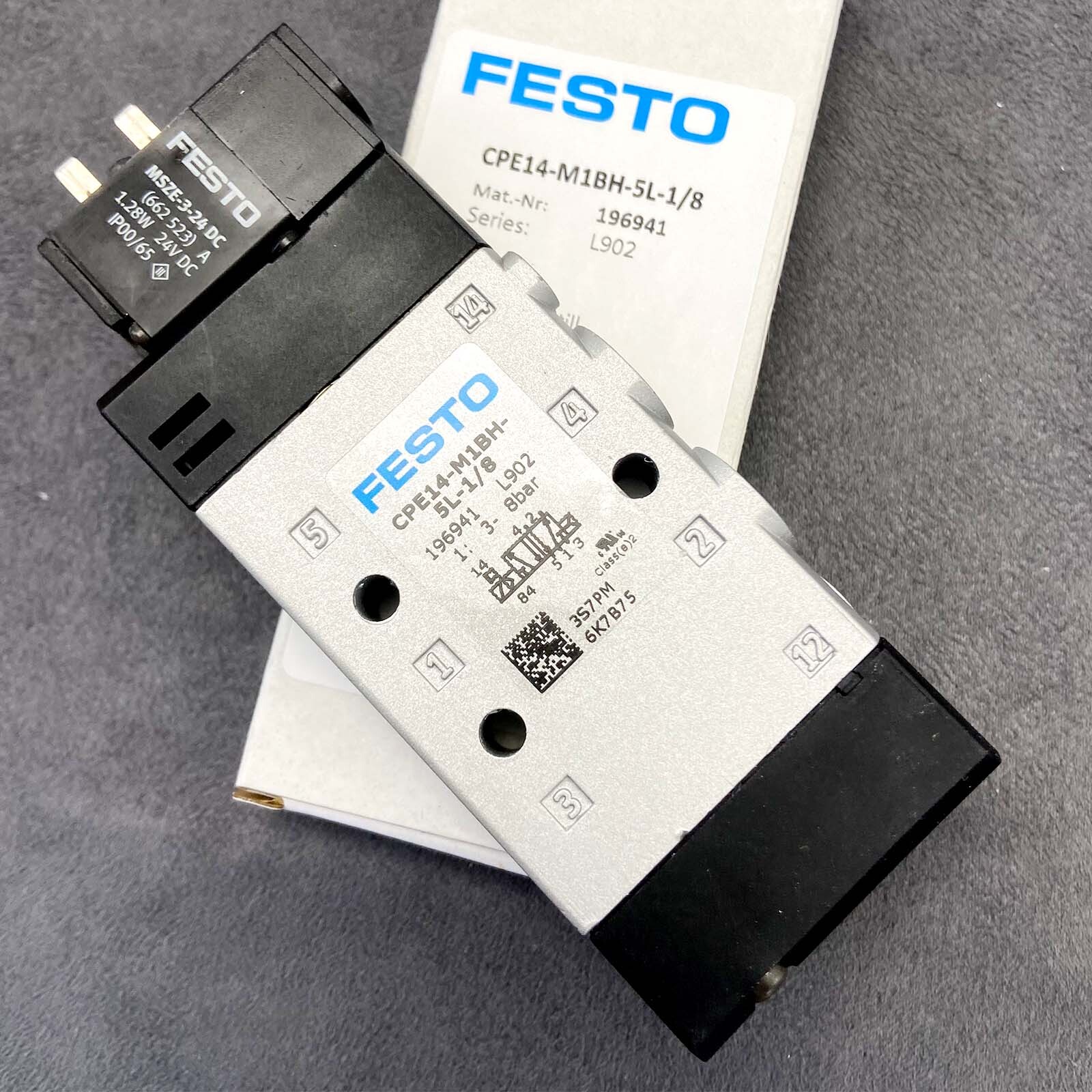 New Electrical Air Solenoid Valve 24V DC for Festo CPE14-M1BH-5L-1/8 196941