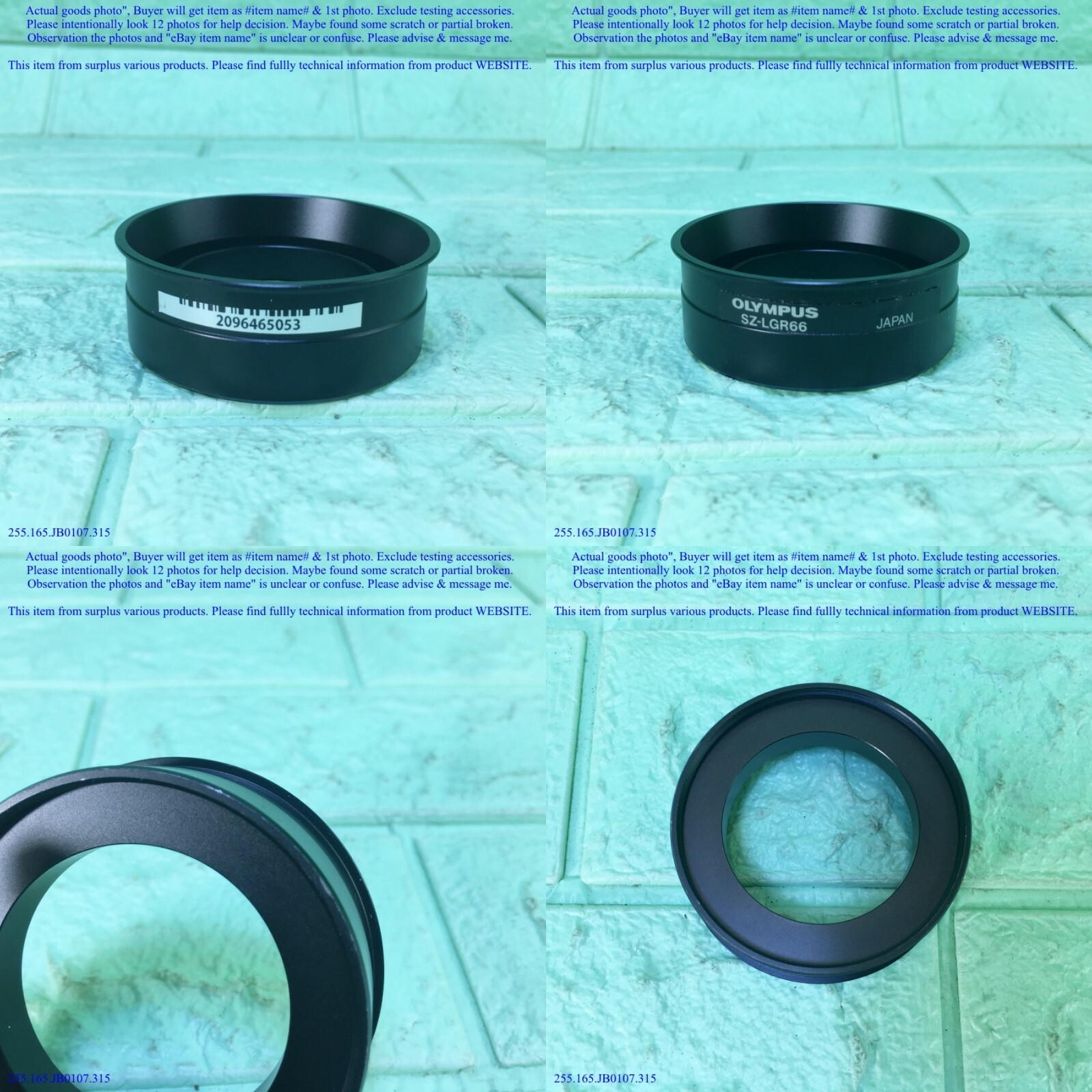 OLYMPUS SZ-LGR66, Ring Light Adapter for SZ51 & SZ61 as photo, sn:5053.