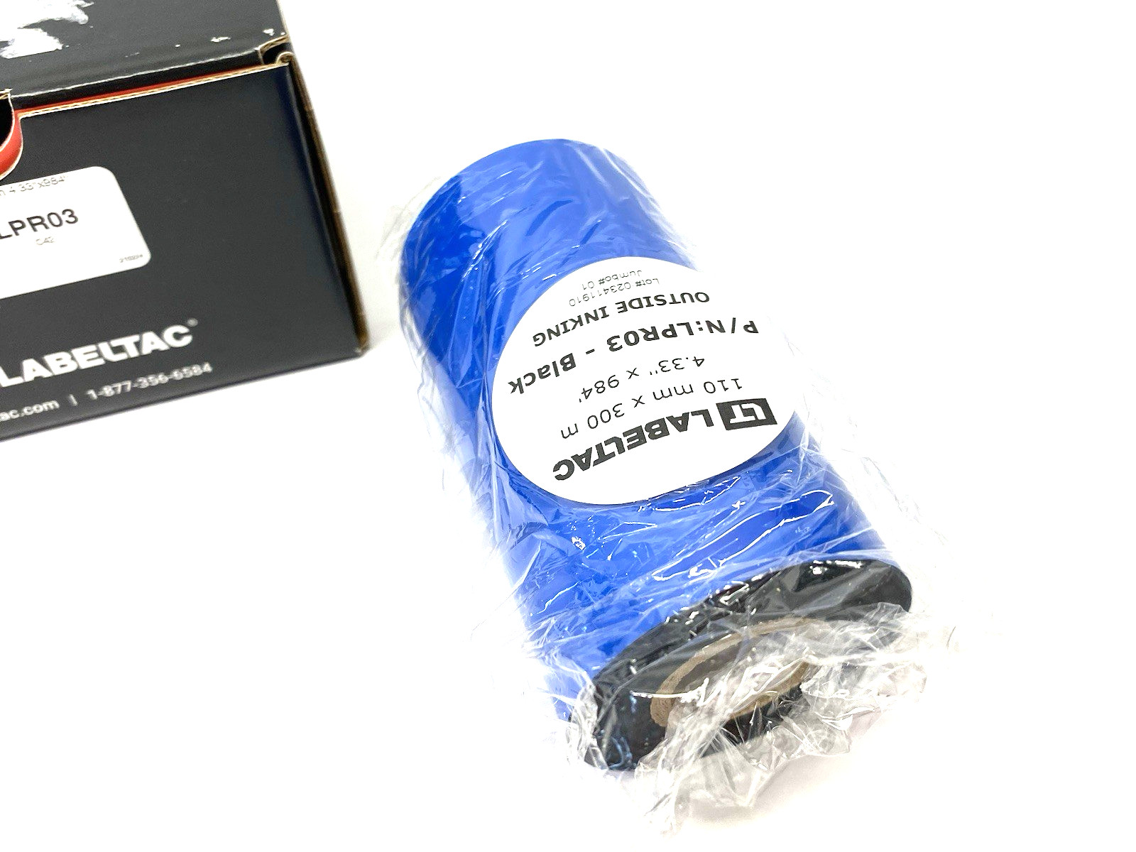 LabelTac LPR03 Pro Model Standard Print Ribbon, Black, 4.33″ x 984′ Roll
