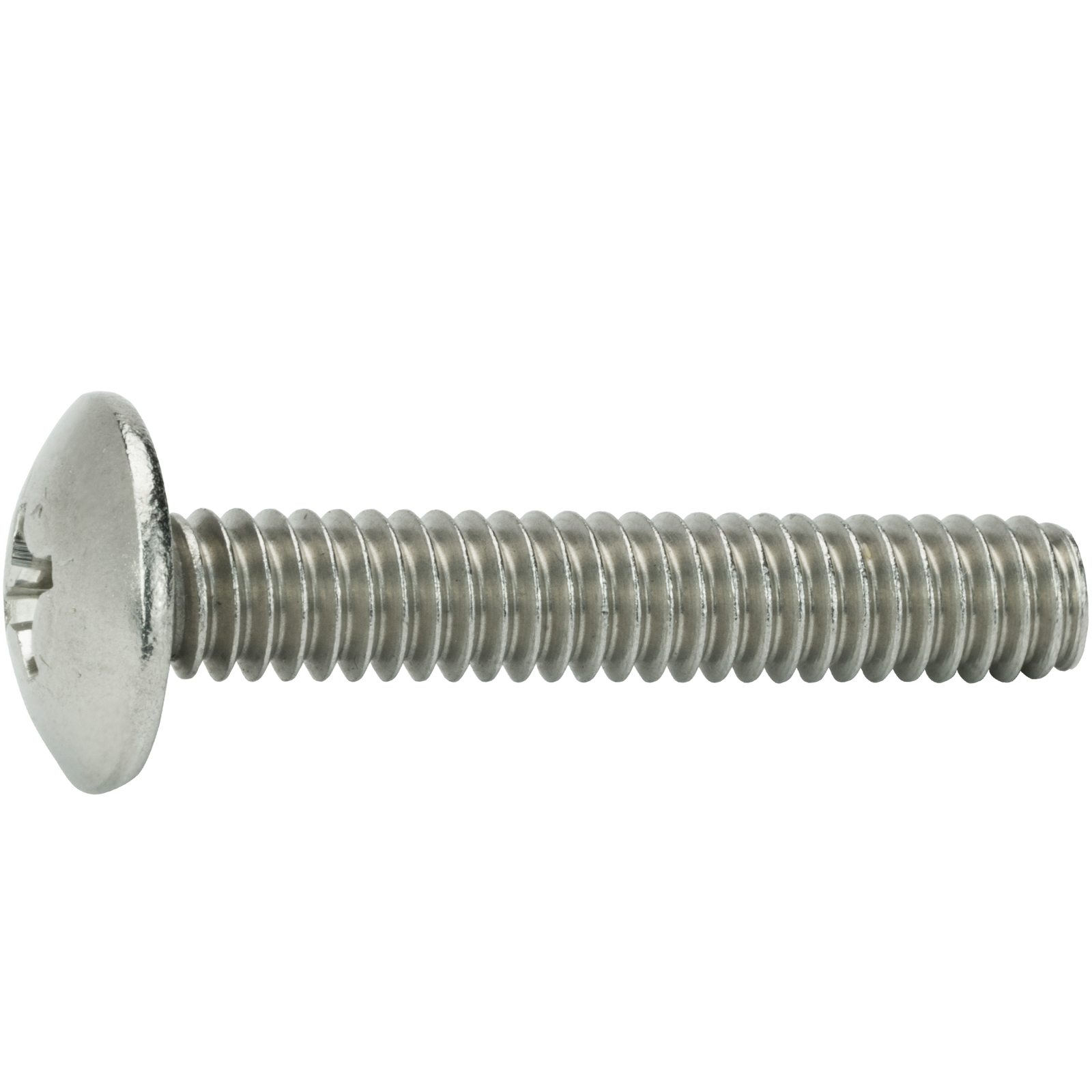 1/4-20 Phillips Truss Head Machine Screws Stainless Steel Wide All Lengths