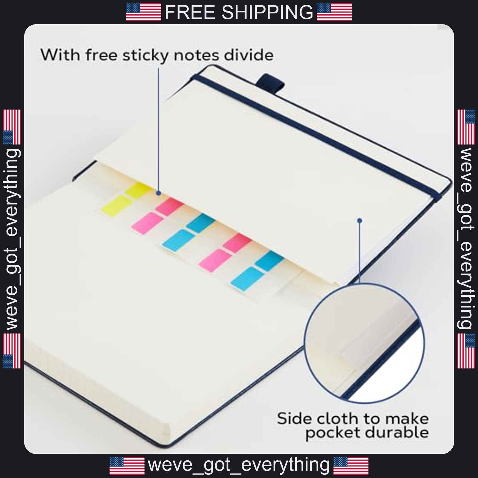 A5 Leather Hardcover Notebook with 320 Pages for Writing and Journaling