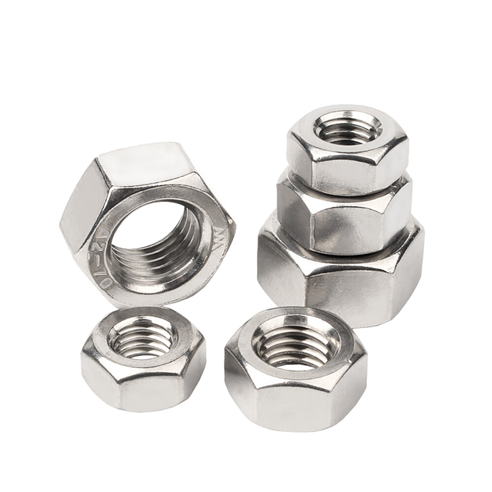 Hex Full Nuts Left Hand Thread Nut Hexagon Nut M4 M5 M6 M8 M10 M12 M14 M16M18M20