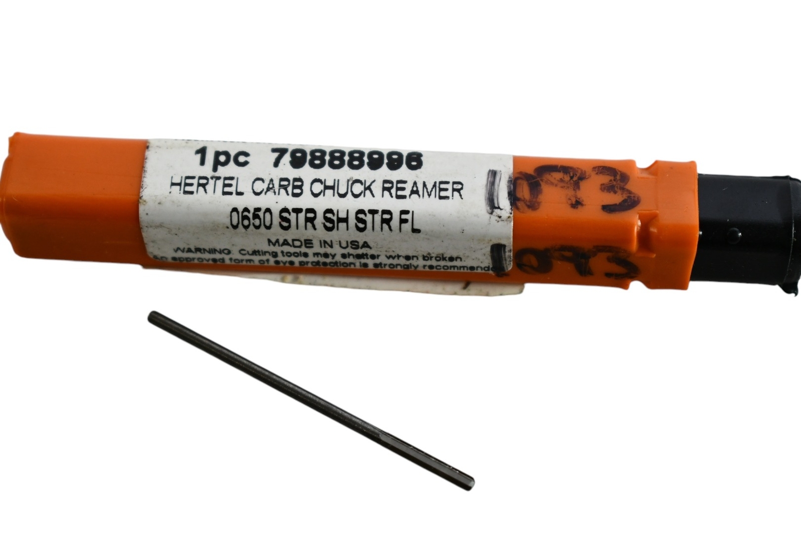 NEW Hertel MR34-0649.406 Chucking Reamer: 1.65mm Dia, 50.00mm OAL, 10.00mm Flute