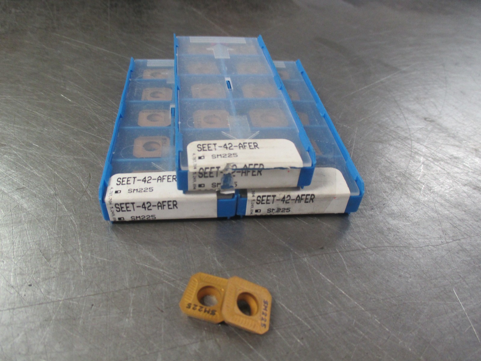NEW Valenite SEET-42-AFER General Purpose SM255 Steel Grade Carbide Inserts