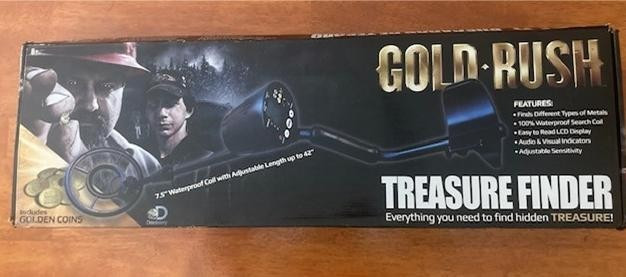 Gold Rush Treasure Finder Metal Detector Open Box Never Used LCD Display