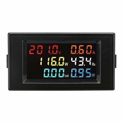 AC Display Meter DROK 80-300V 100A Voltage Current Frequency Watts