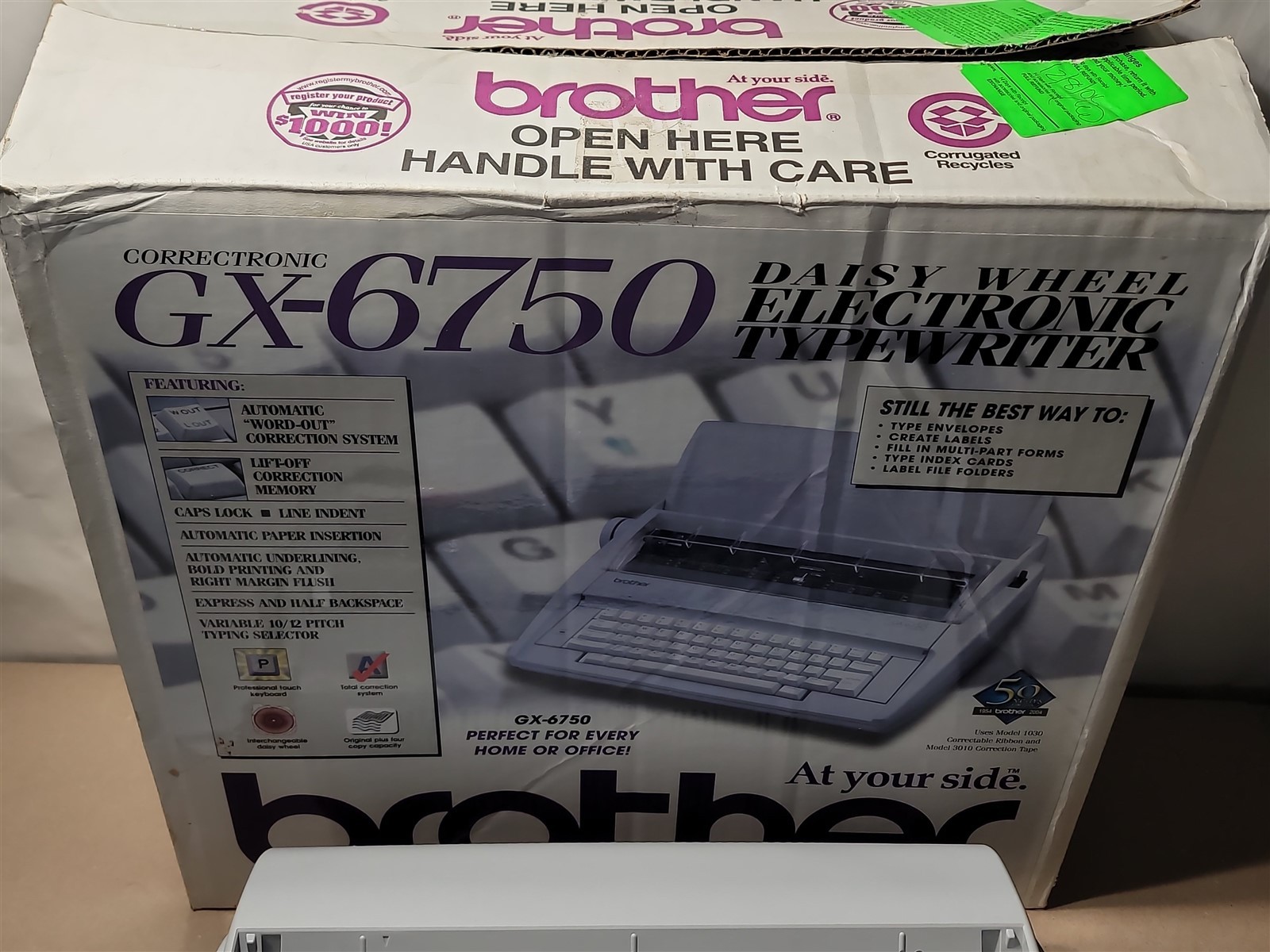 Brother Correctronic Electronic Typewriter, Model GX-6750, Lot C
