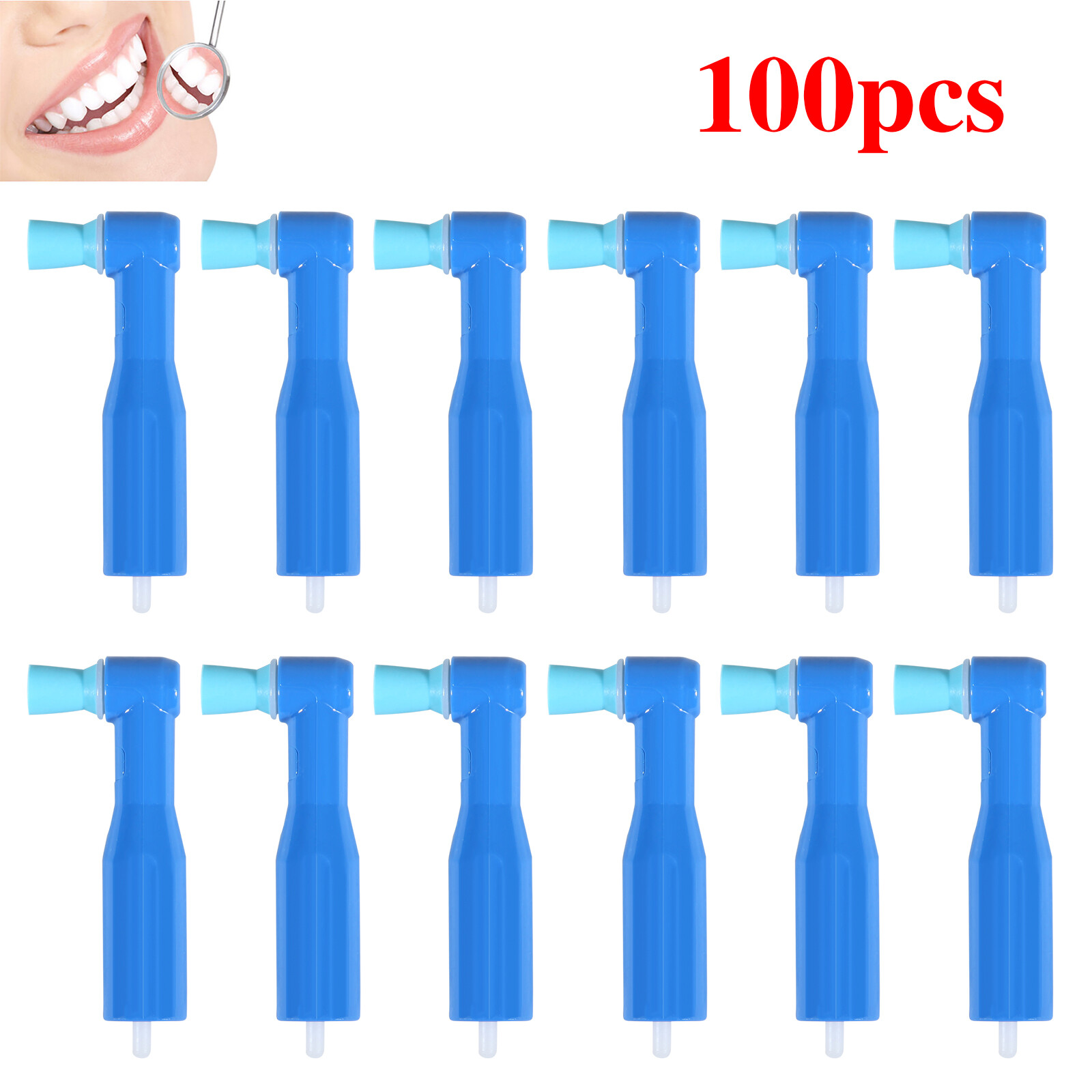 Dental Disposable Prophy Angles Cups Contra Angle Blue 100-1000pcs