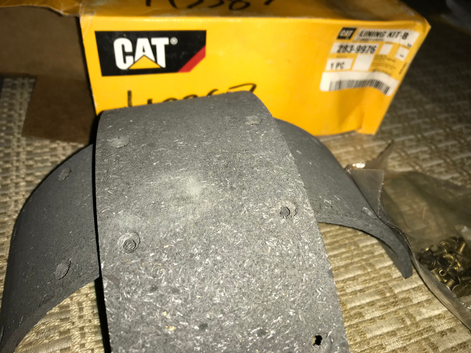 CAT BRAKE Lining Pt# 283-9976 CATERPILLAR Brake and Steering Shoes — OEM NOS
