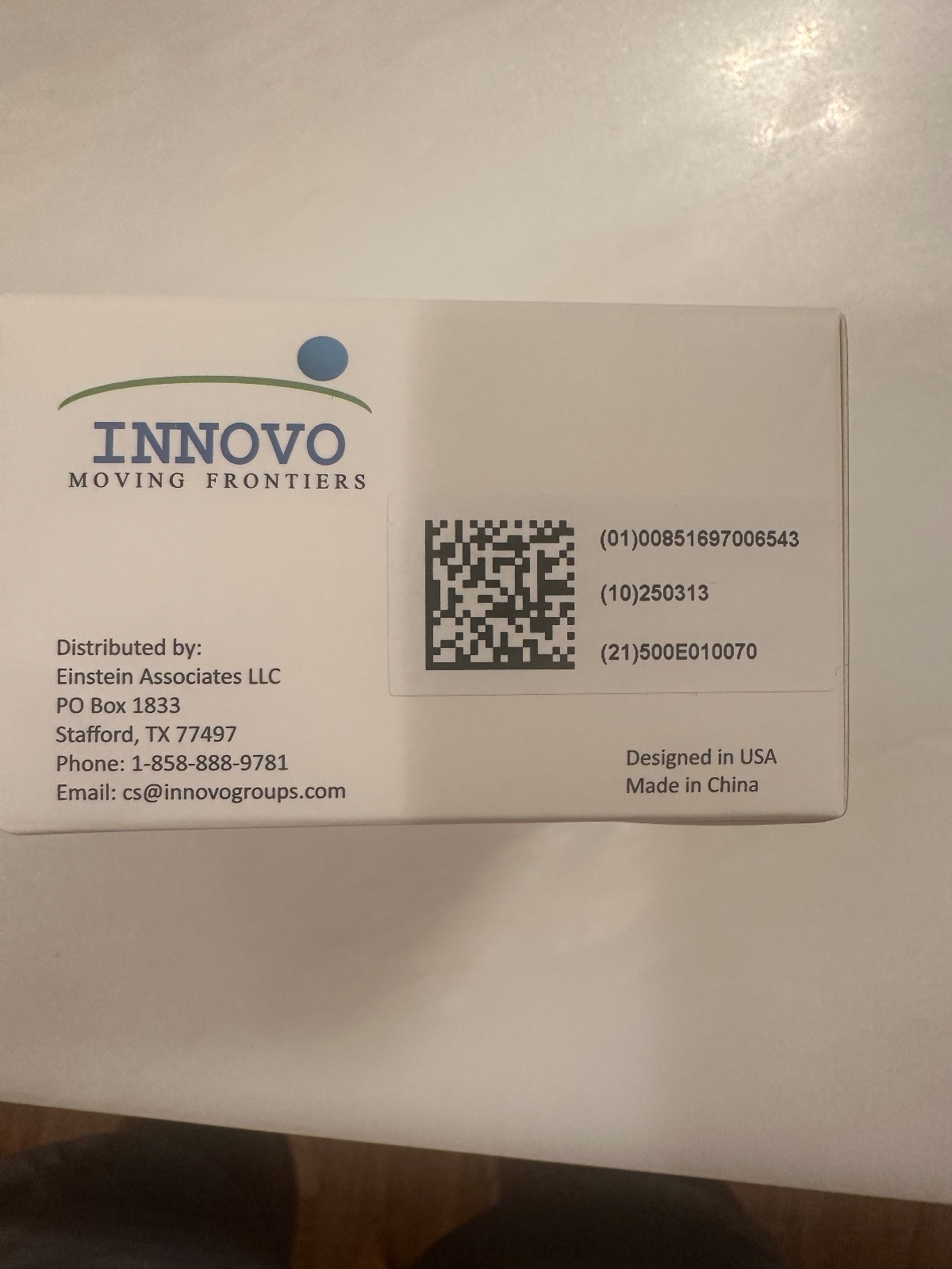Innovo Fingertip pulse oxometer iP900AP, OLED display, Plethysmograph, New InBox