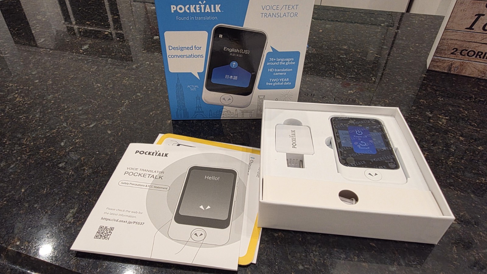 Pocketalk S Voice Translator (282310) – White