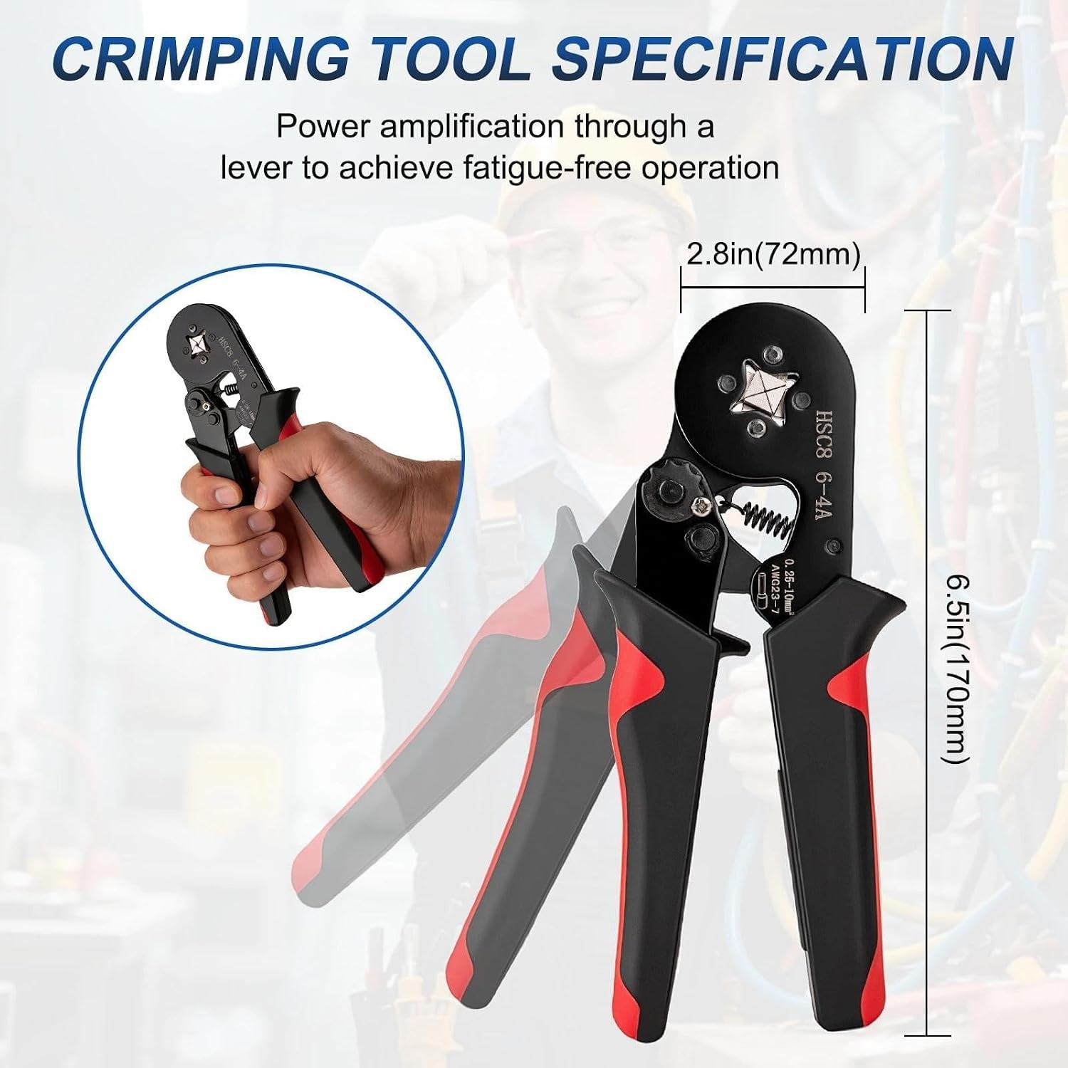 Ferrule Crimping Tool Kit,Wire Ferrules Kit Crimper Pliers with1800PCS Wire Ends