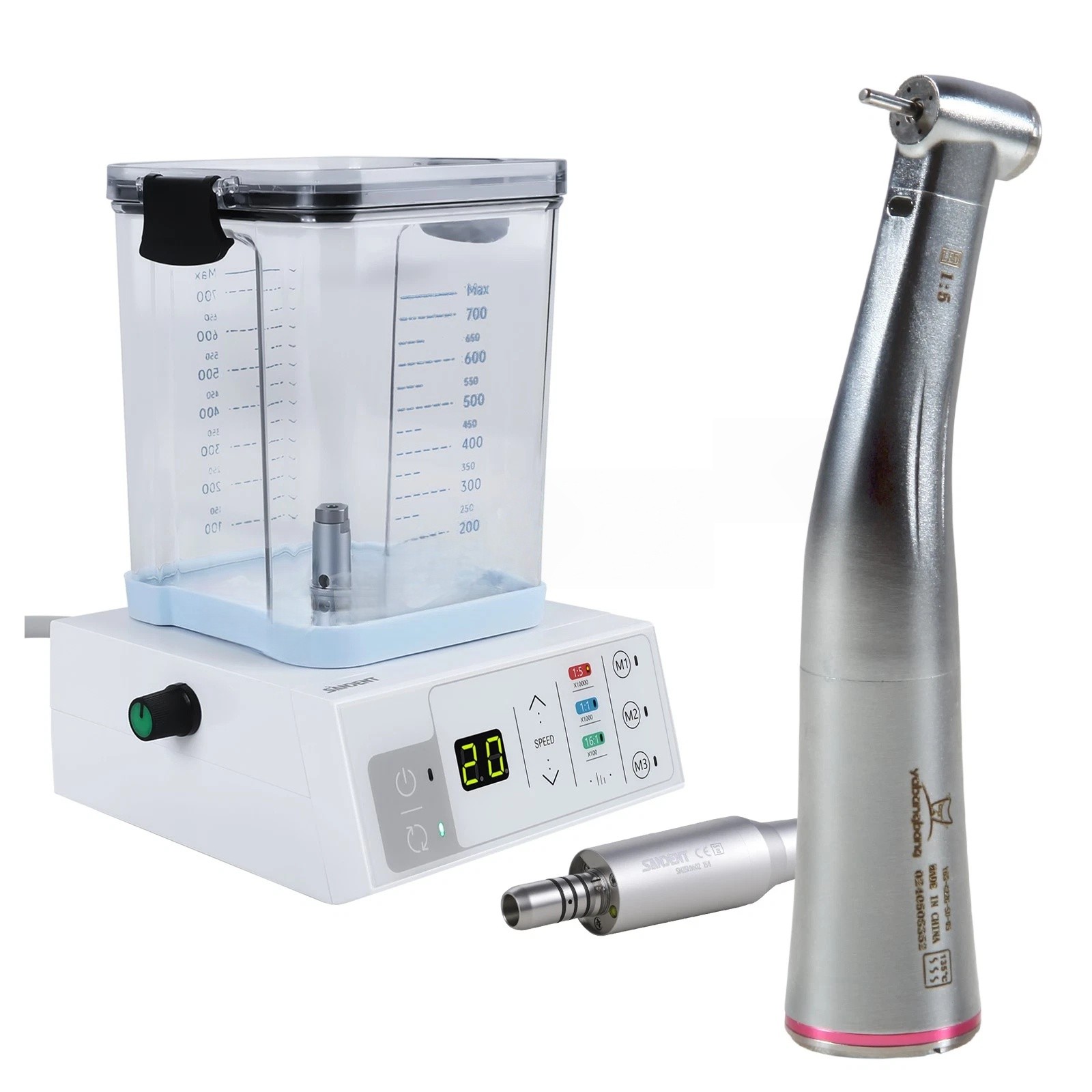 NSK Style Dental Brushless LED Electric Micro Motor/1:5 1:1 Increasing Handpiece
