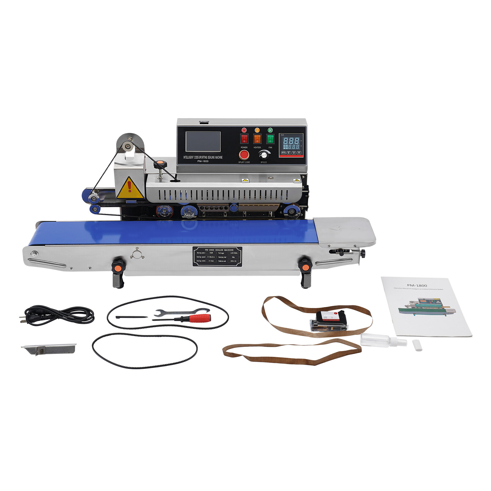 Automatic Inkjet Printing Continuous Sealing Machine Packaging Band Sealer 750W