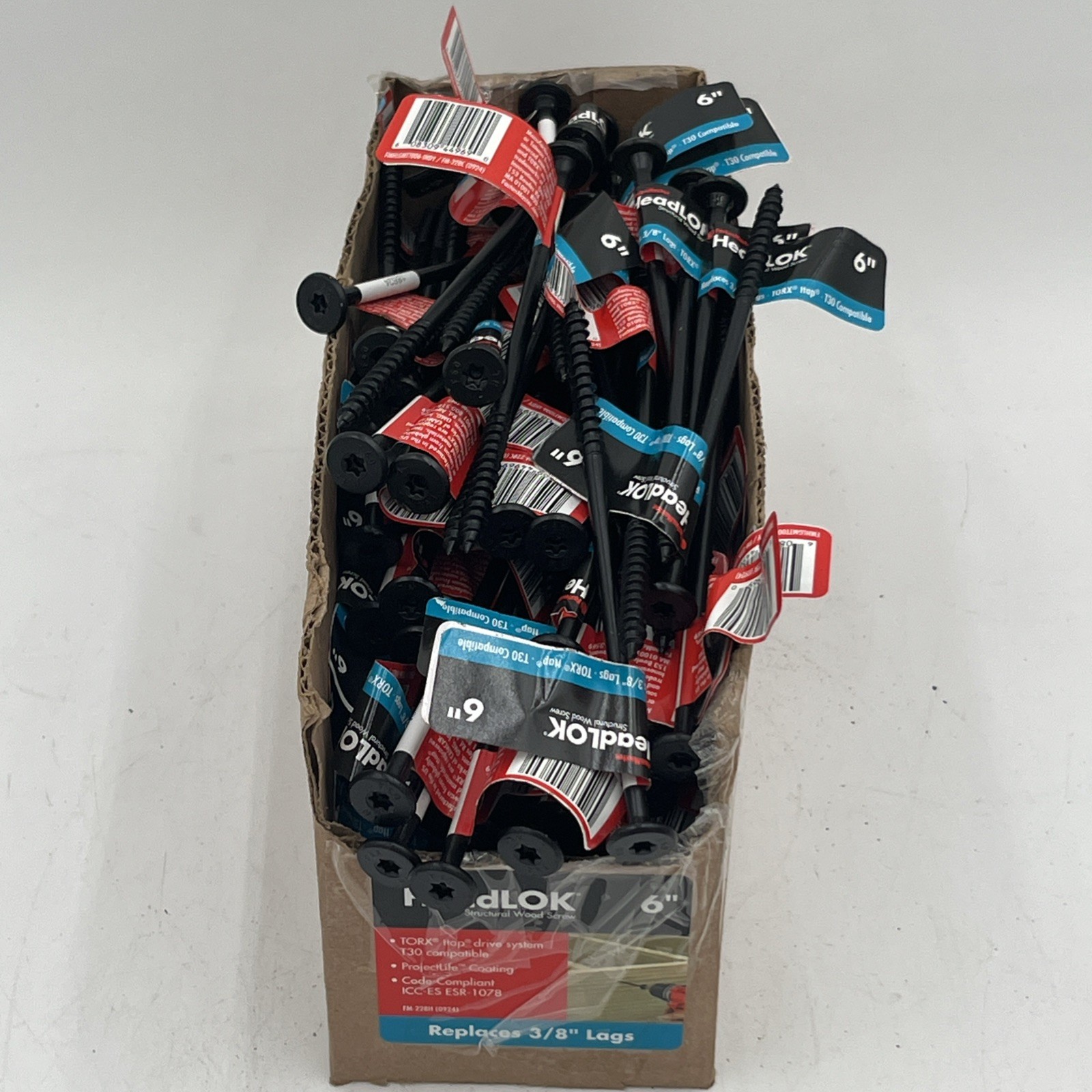 NEW!! 150-Pack FastenMaster 6” HeadLOK Structural Torx ttap Word Screws