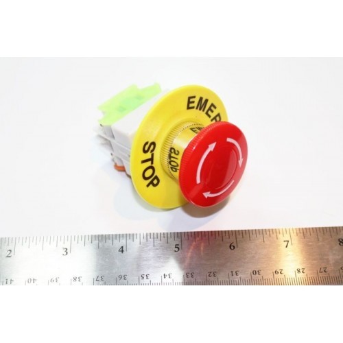 2 Pcs x Red Mushroom Emergency Stop Push Button Switch NO + NC 22mm CNC Gecko