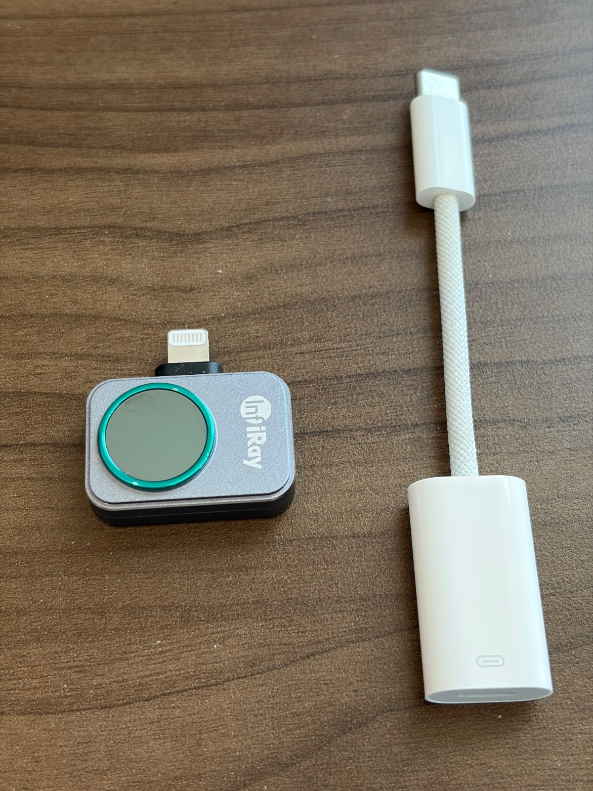 InfiRay P2 Pro Thermal Camera Infrared for iOS + Apple Lightning USB-C adapter