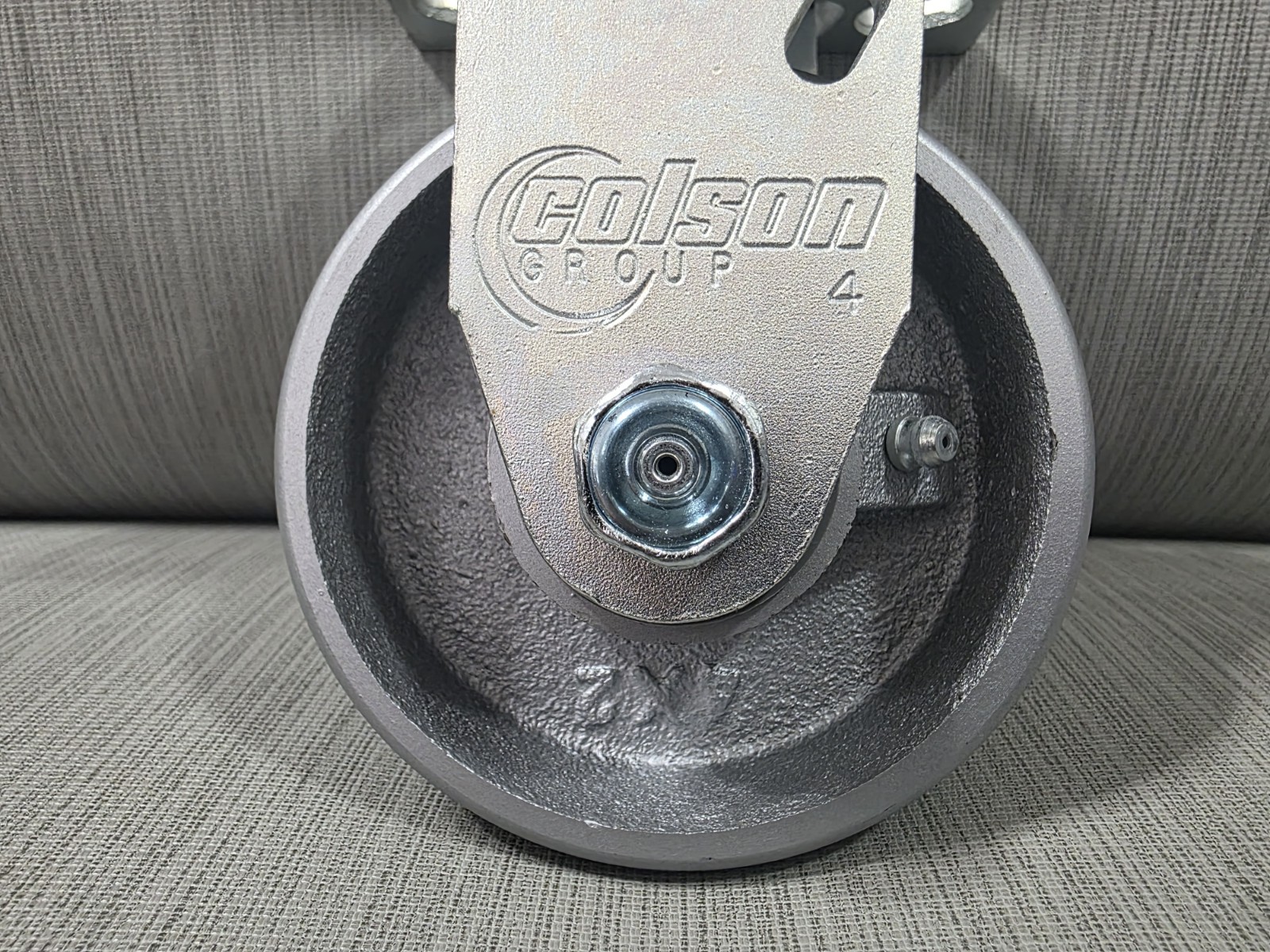4 Pack Colson 4×2″ Fixed Position Steel Caster with 2 Zerks