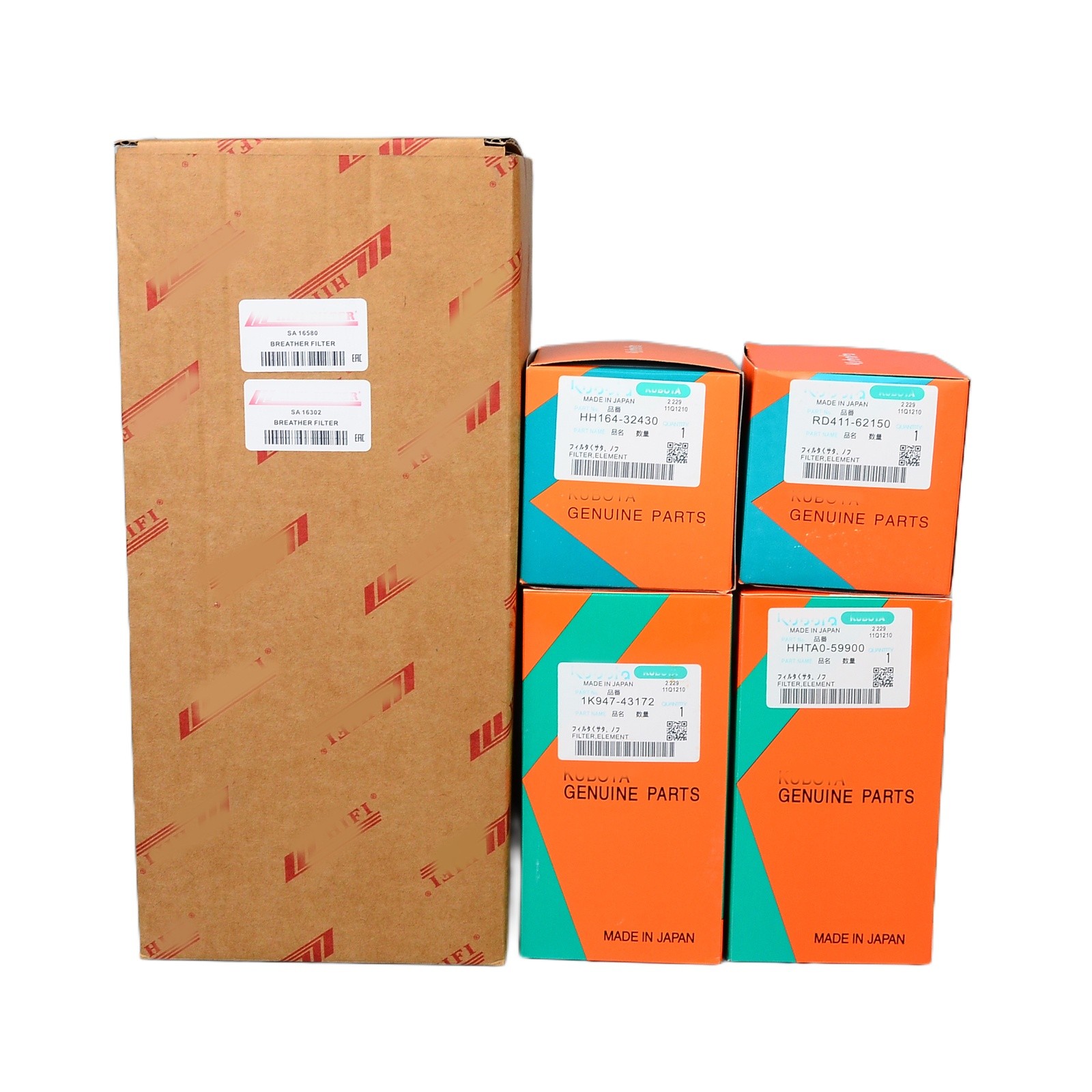 Maintenance Filter Kit For Kubota SVL97-2 SVL97-2HFC SVL97-2HC