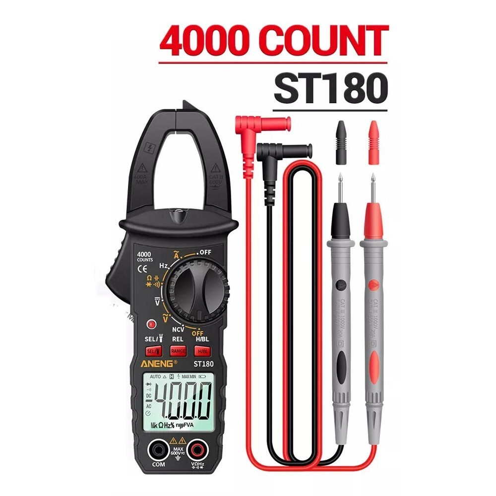 Digital Clamp Multimeter Tester AC DC Voltage RMS Amp Meter Auto Range Handheld