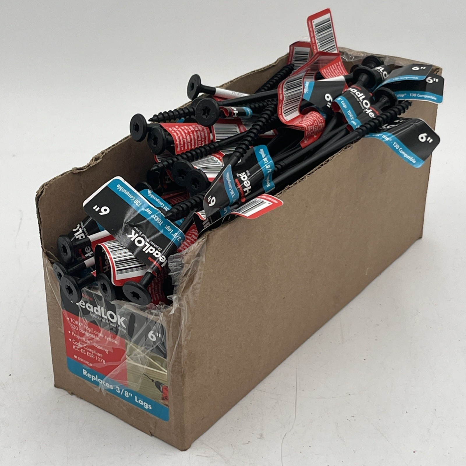 NEW!! 150-Pack FastenMaster 6” HeadLOK Structural Torx ttap Word Screws