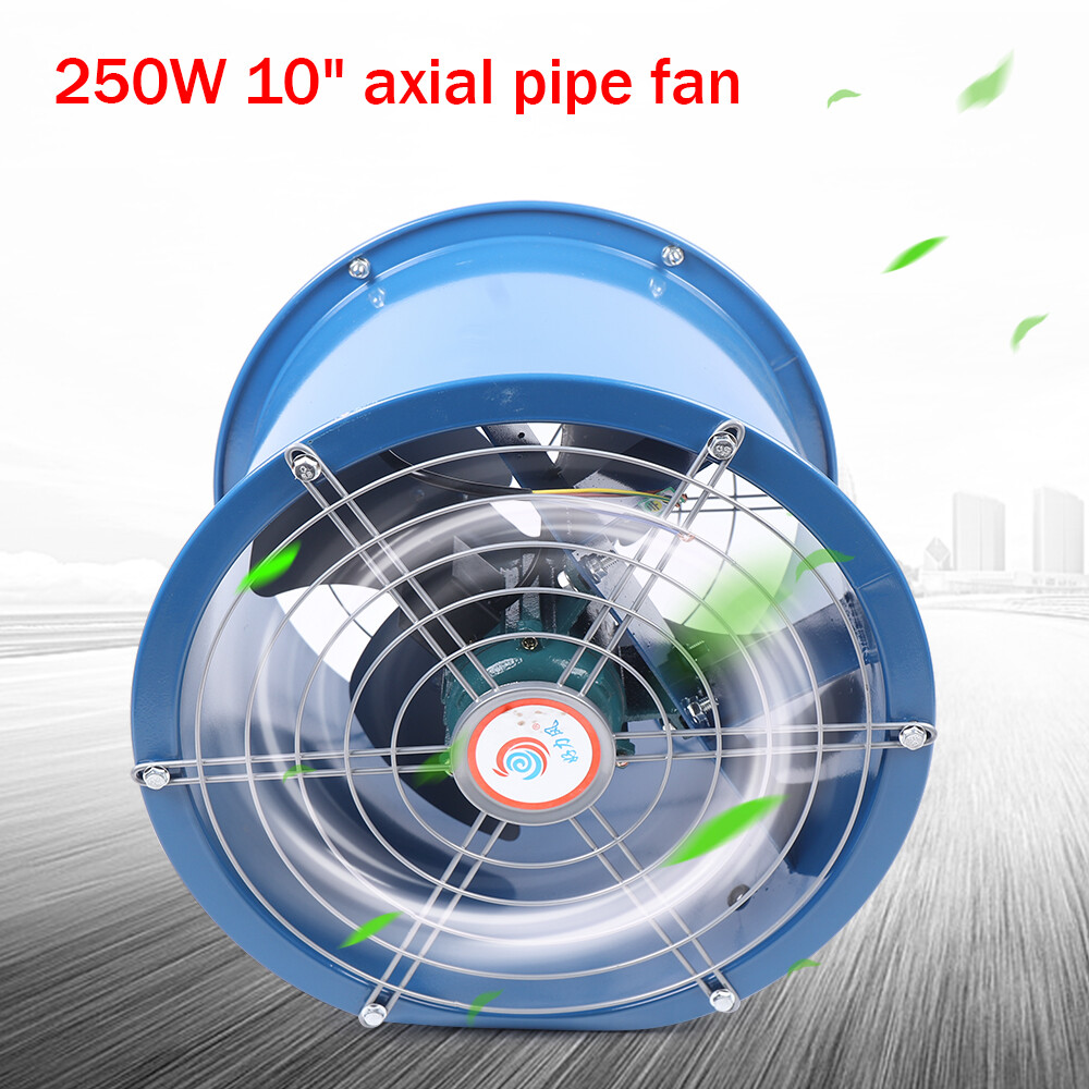 10″ Explosion-proof Axial Fan Cylinder Pipe Fan Warehouse Workshop 1400r/min