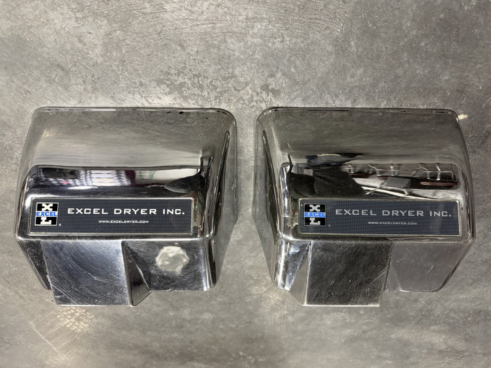 2 Excel HO-IC Hands Off Chrome Hand Dryer — Surface Mounted, Commercial