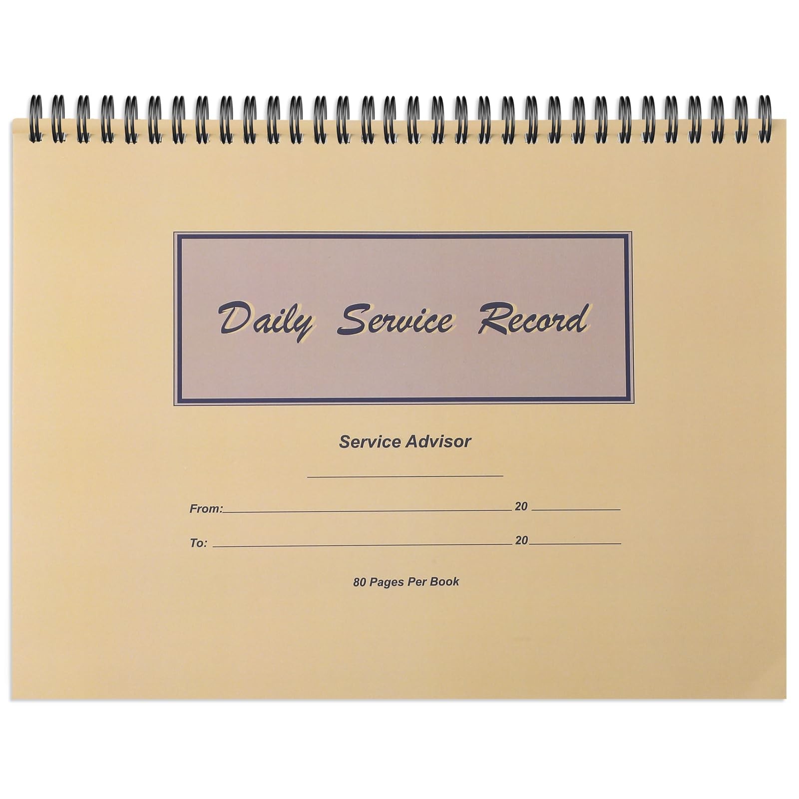 1 Pcs Daily Service Record Book 8.5 x 11 Inch Activity Log Book Notepads 80 P…