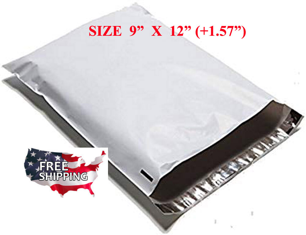 Lot of 25,50,100,200,500,1000,2000-9″ X 12″ Poly Mailer Self Sealing -PM912