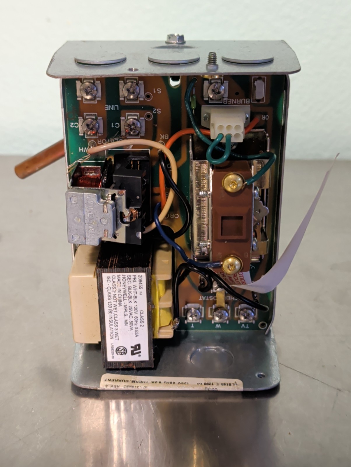 Resideo High Limit Vert Mount Aquastat Relay w/ 50VA Transformer L8148E1299 3