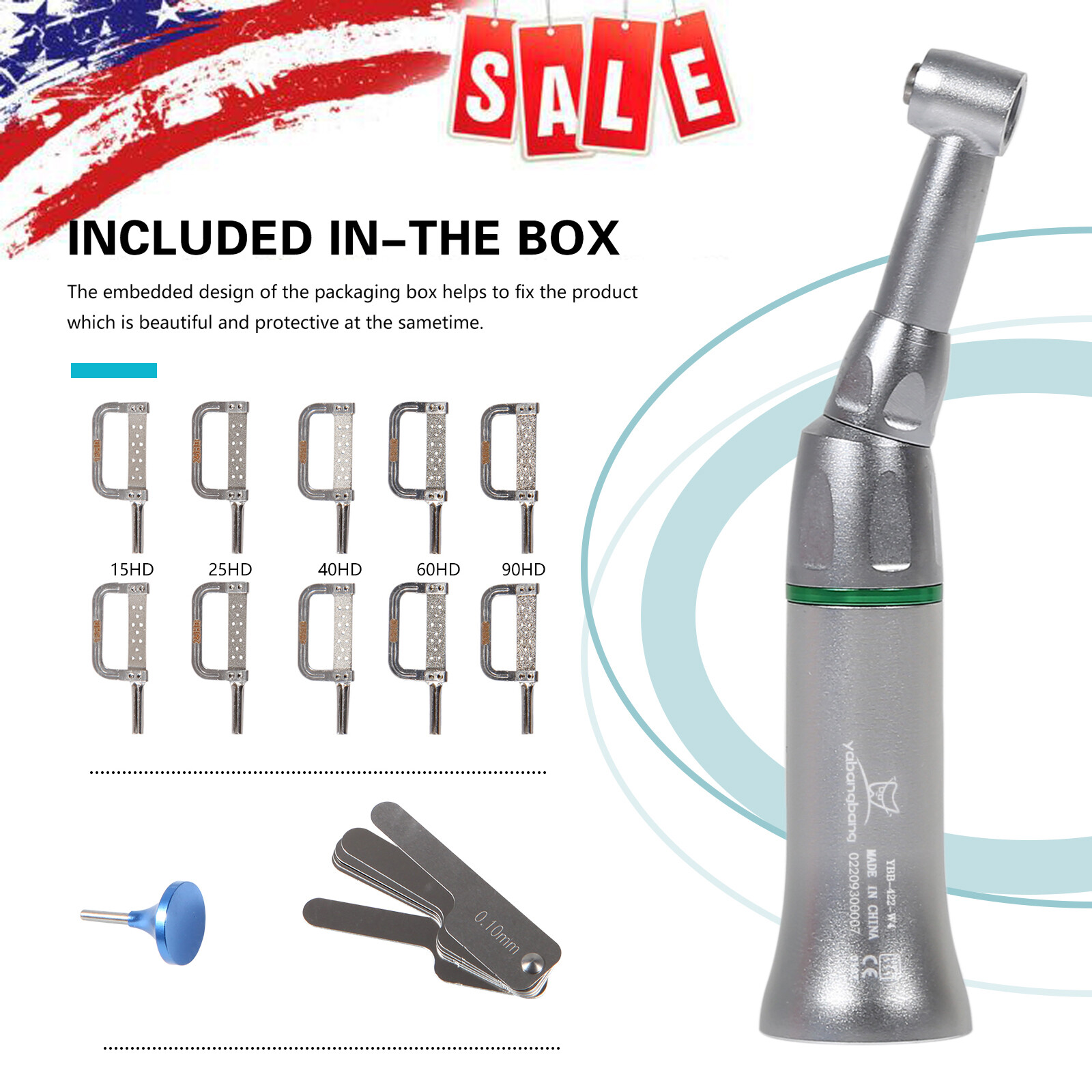 Dental 4:1 Reduction Contra Angle Interproximal Strips Reciprocating IPR Slice