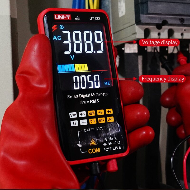 UNI-T UT122 Smart TRMS Multimeter NCV LIVE Dual Display Voltage Tester