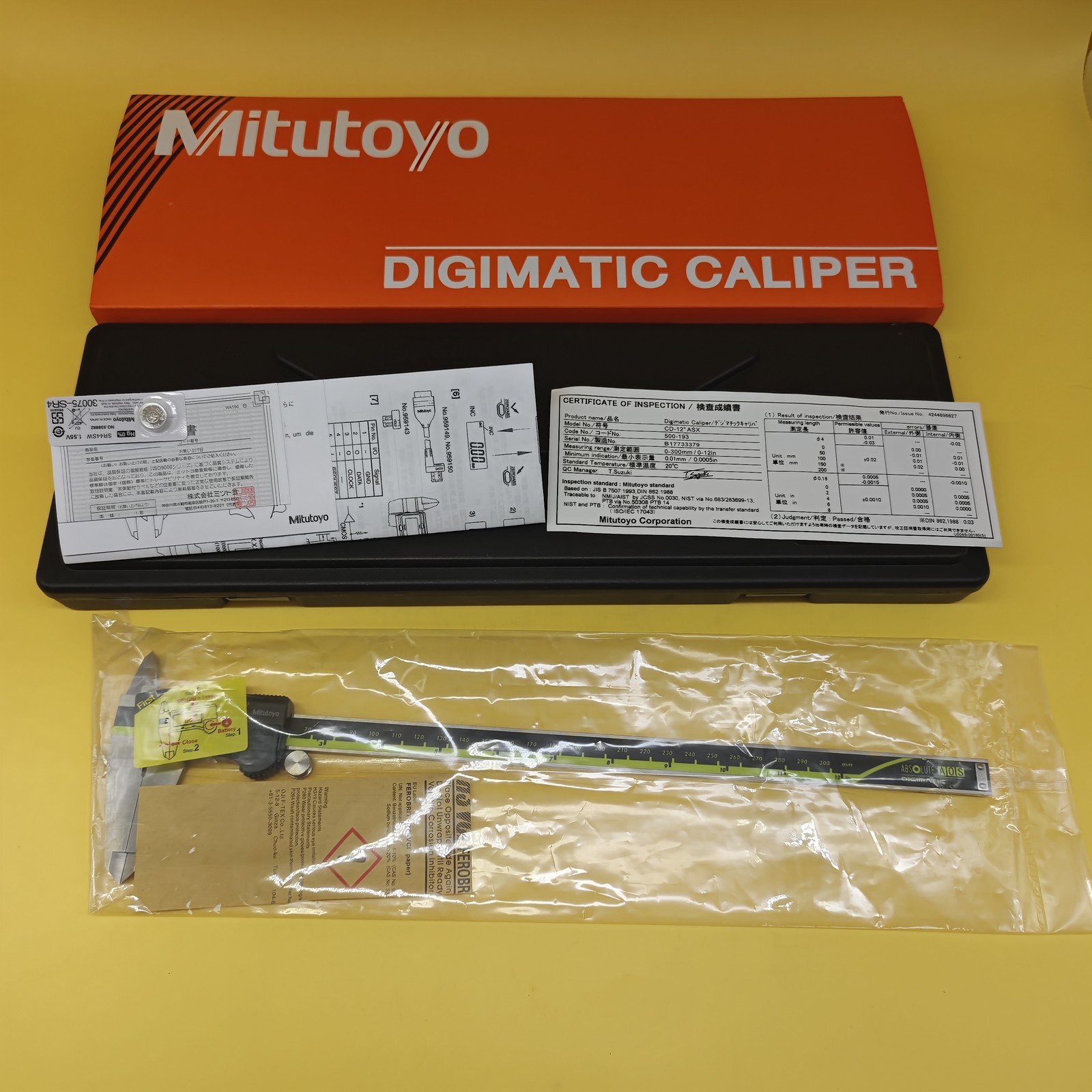 500-193-30 300mm/12″ Mitutoyo Japan Absolute Digital Digimatic Vernier Caliper