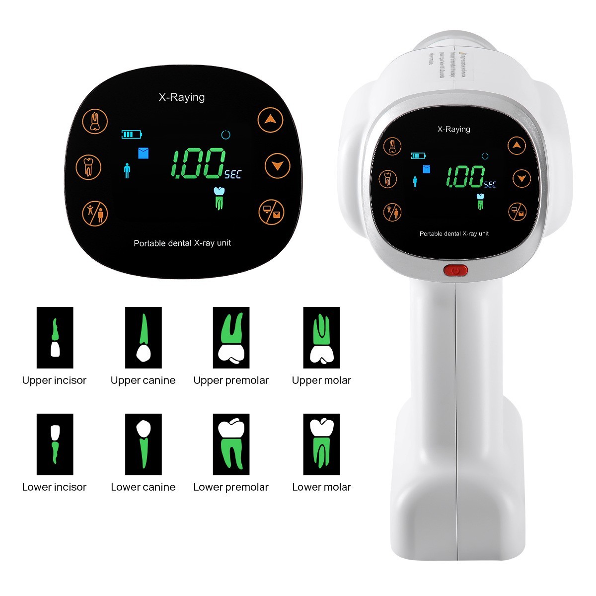 3PC Dental 1:5 LED Fiber Increasing Contra Angle Low Speed Handpiece Push Button