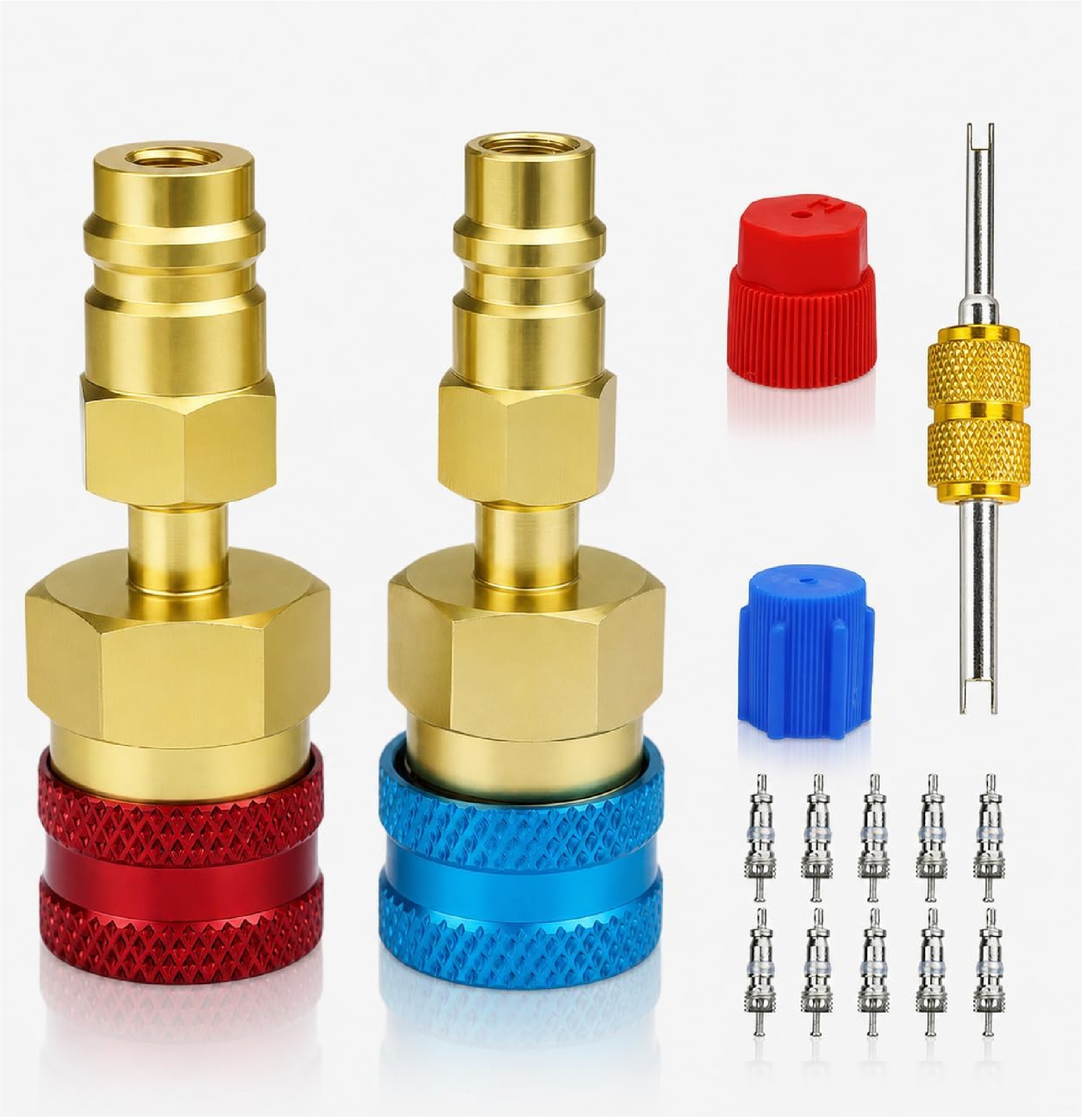 R1234yf Adapter & 1234yf Refrigerant Recharge Kit – R1234yf to R134a Adapter wit