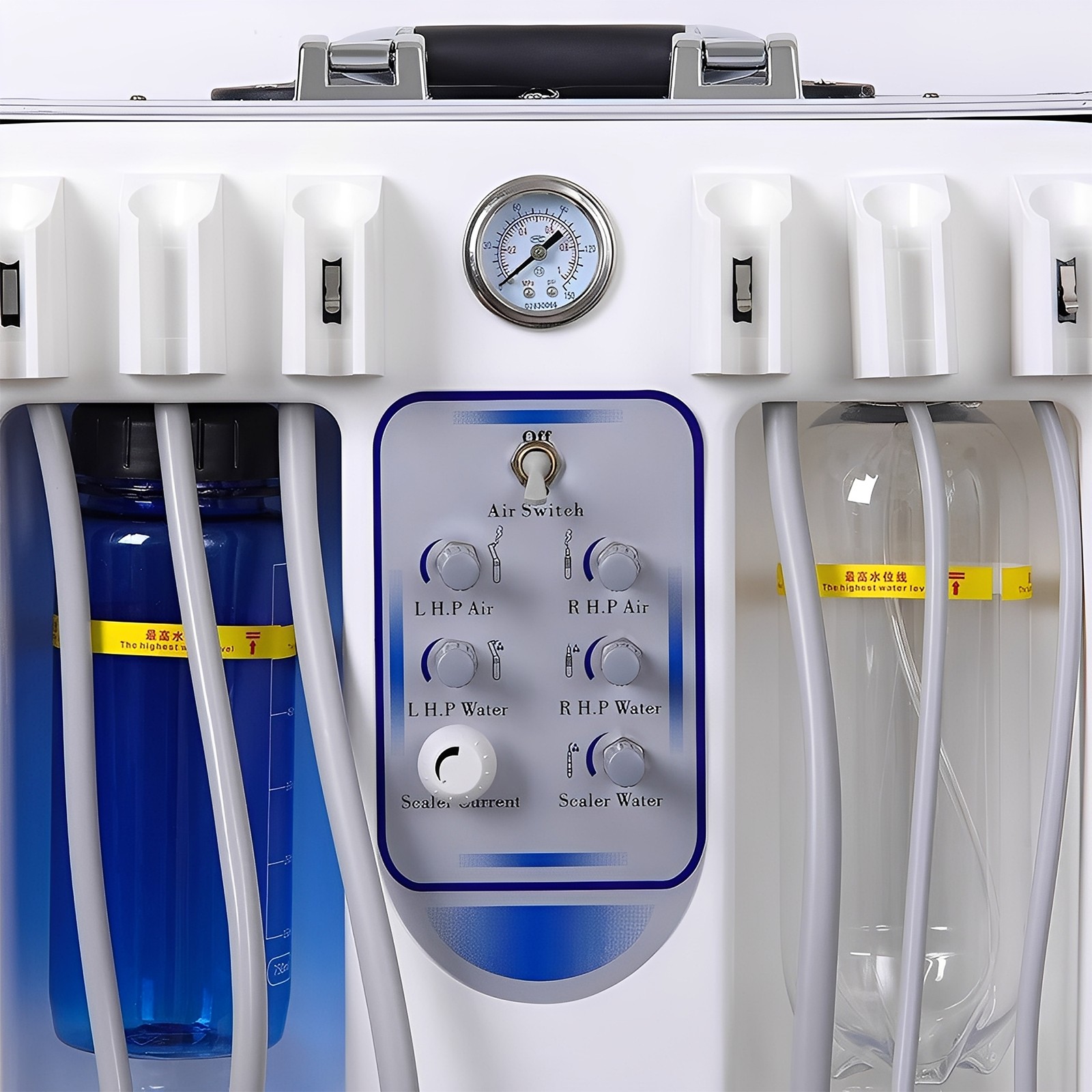 Portable Dental Delivery Unit System Air Compressor Strong suction 118 L/min po