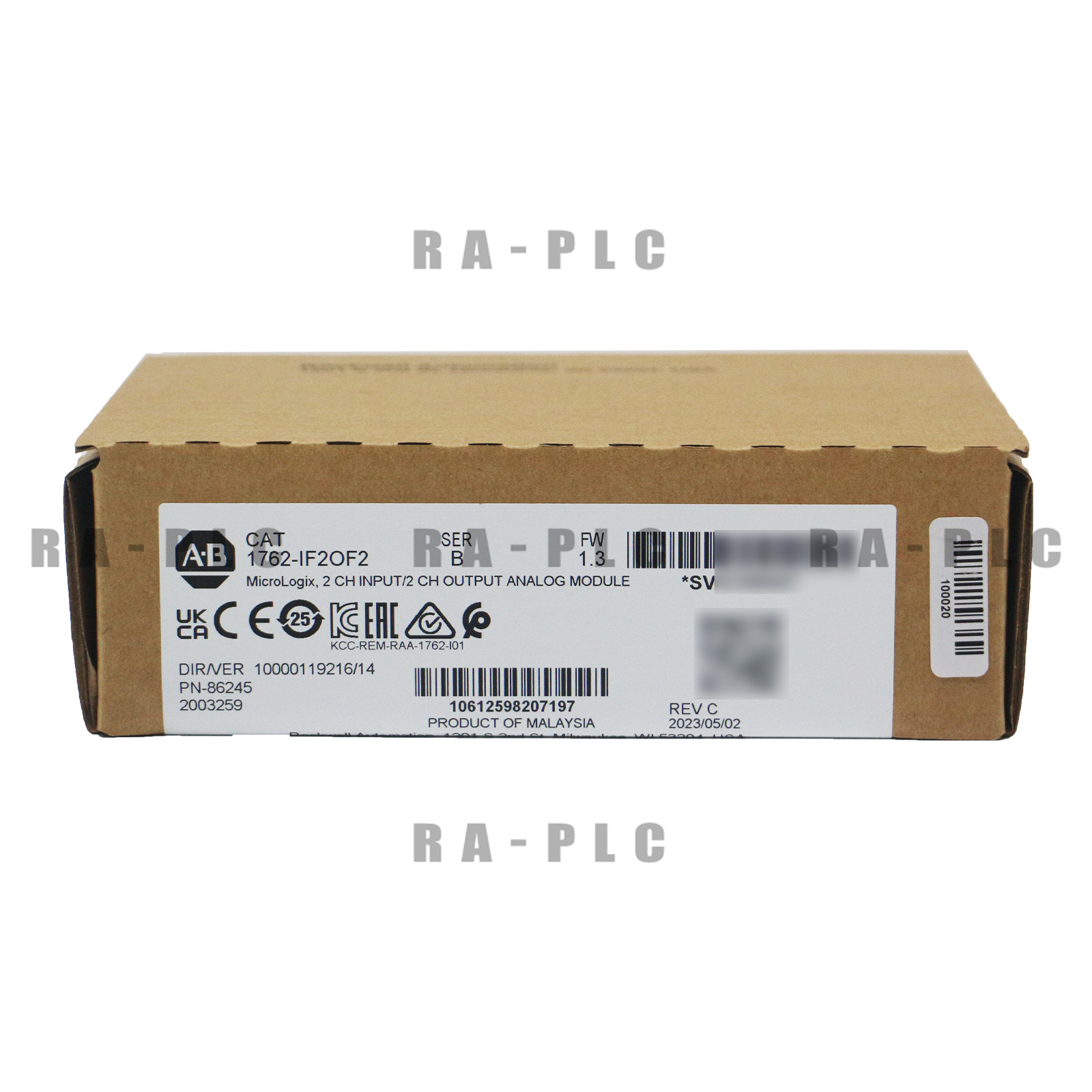 New Allen Bradley 1762-IF2OF2 MicroLogix 4 Point Analog Comb Module