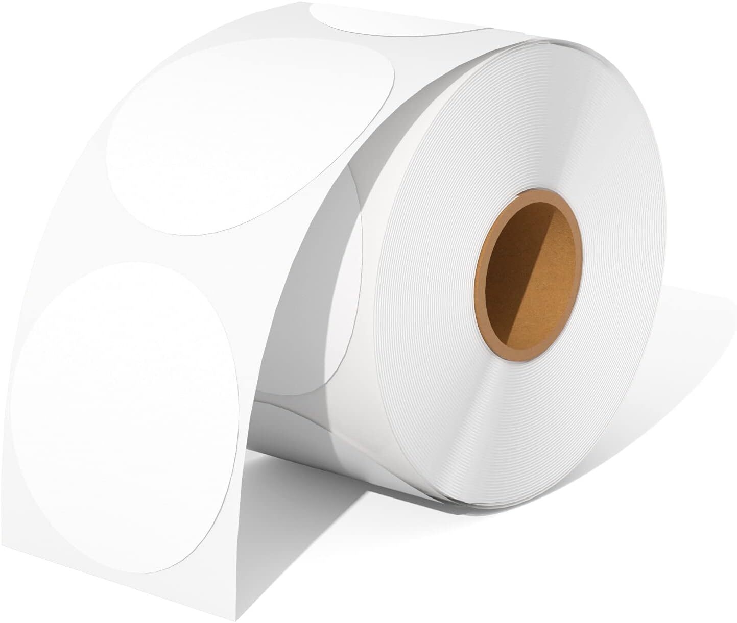 3″ Round Direct Thermal Labels Circle Sticker 750 Labels/Roll Self-Adhesive