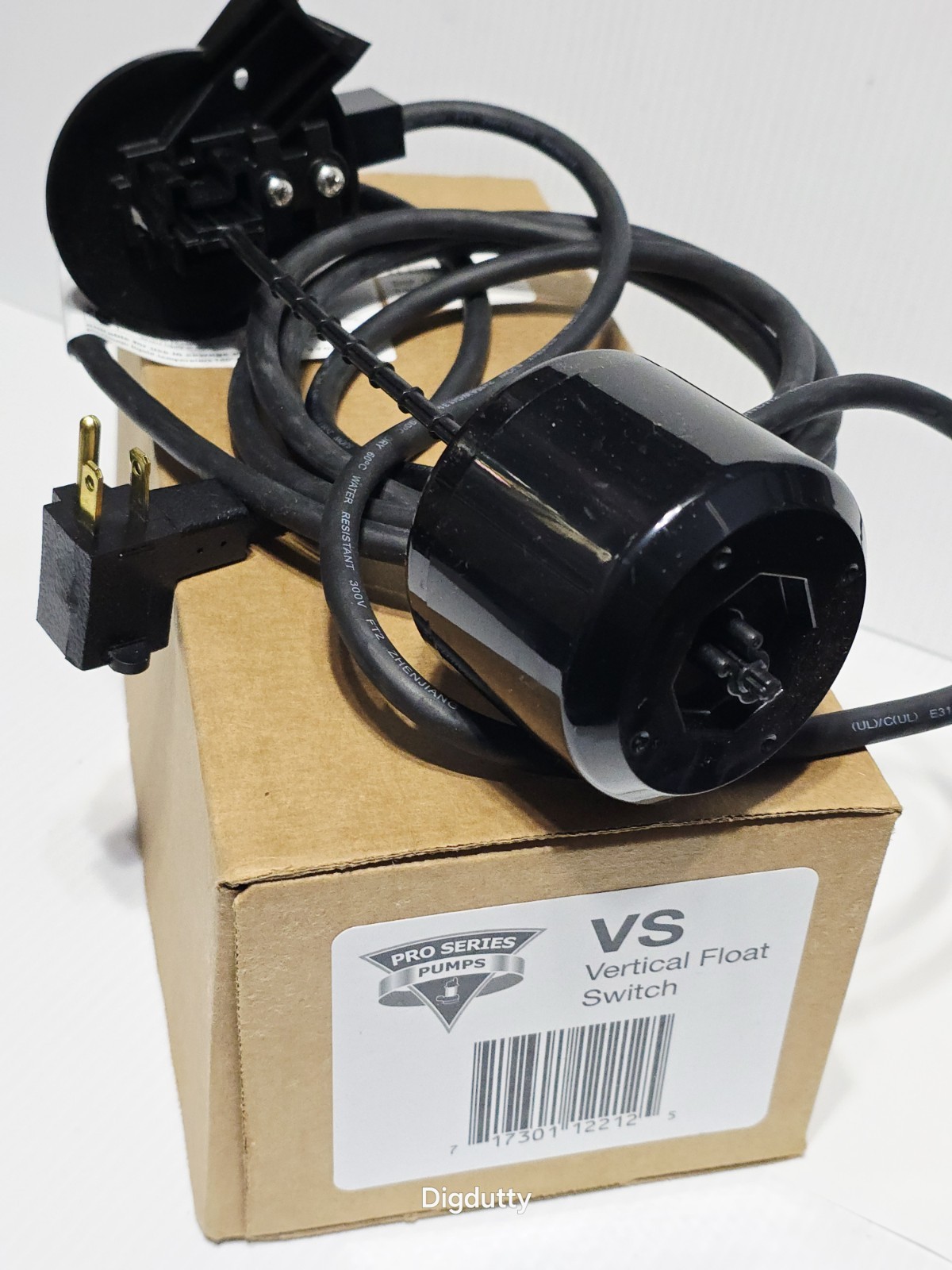 Pro Series Pumps VS Float Switch, Vertical 10ft. 120V w/plug 10VM3P1WP