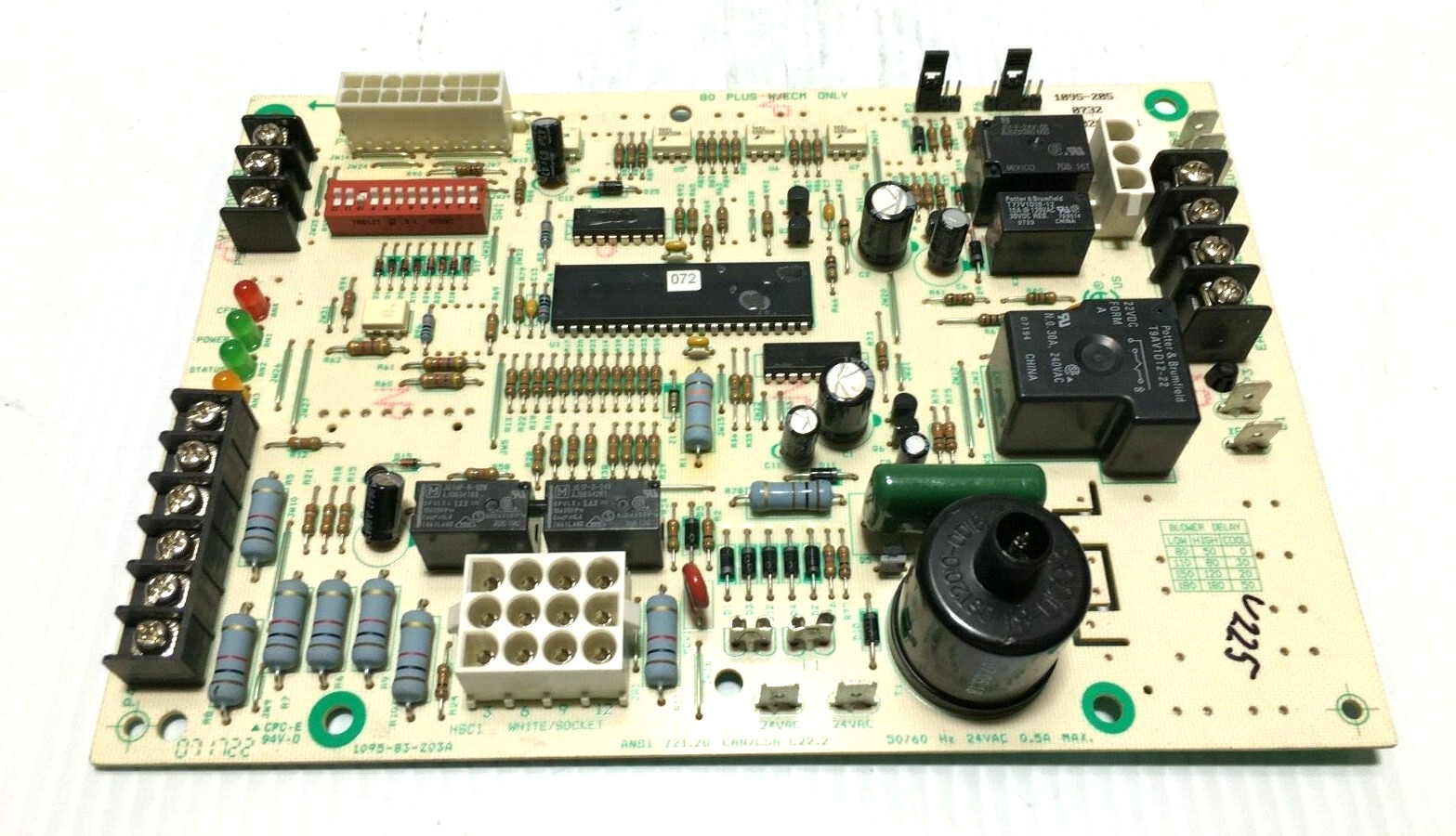 Rheem Ruud Weather King 62-102637-01 Furnace Control Board 1095-205 used #V225