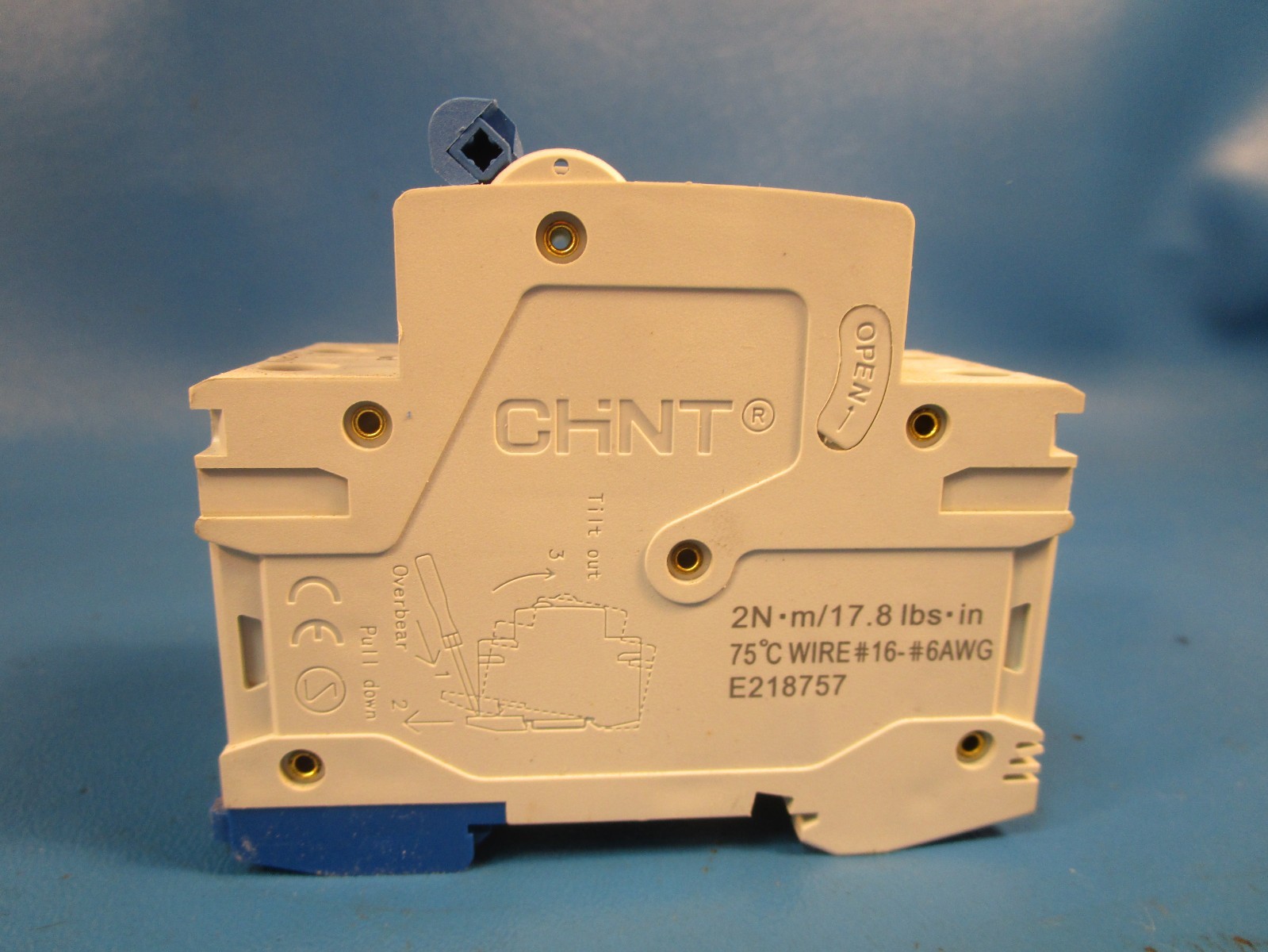 CHINT NB1-D6-2P, NB1-63-D6 SUPPLEMENTARY PROTECTOR, 6A, 2POLE, D-CURVE