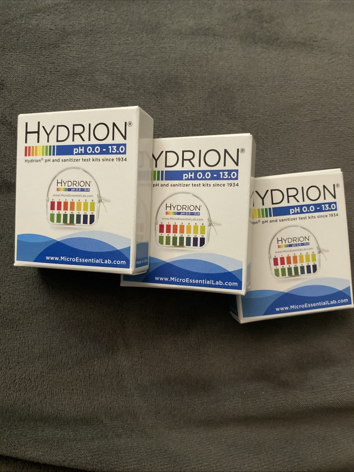 Hydrion PH and Sanitizer Test Kit Micro Essential 0.0-13.0 Cat#93Exp05/2028 5box