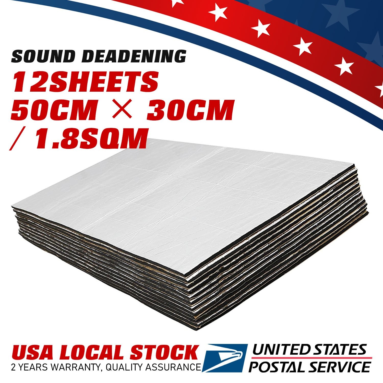 For Inner wall of ventilation duct Sound Deadener shock absorption Mat 19sqft