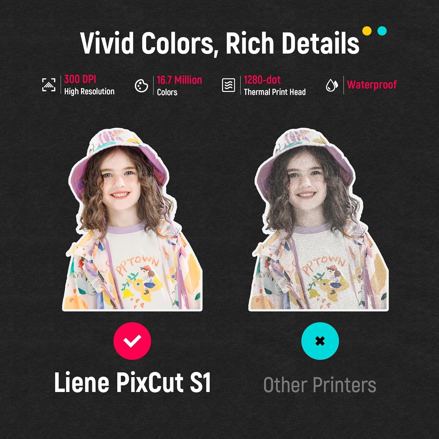 S1 Color Sticker Printer & Cutting Machine, 300 DPI, Precise AI Auto-Cutting