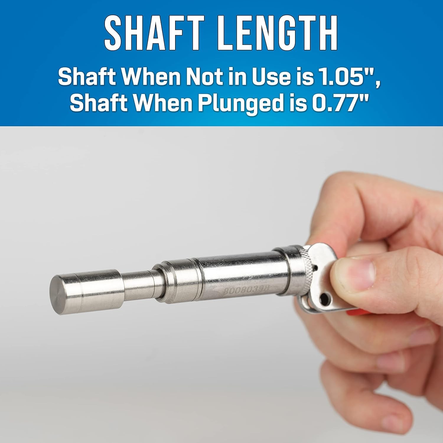 Steel Barrel Fastener Plunger Tool – 0.158” Inside Diameter