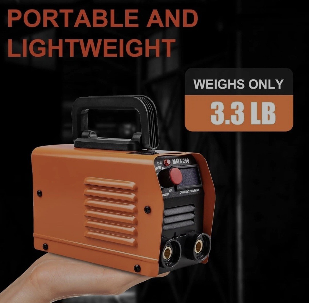 Soldadora Electrica Portatil Inversor 250A 110v / 220v Maquina D . in Red Color