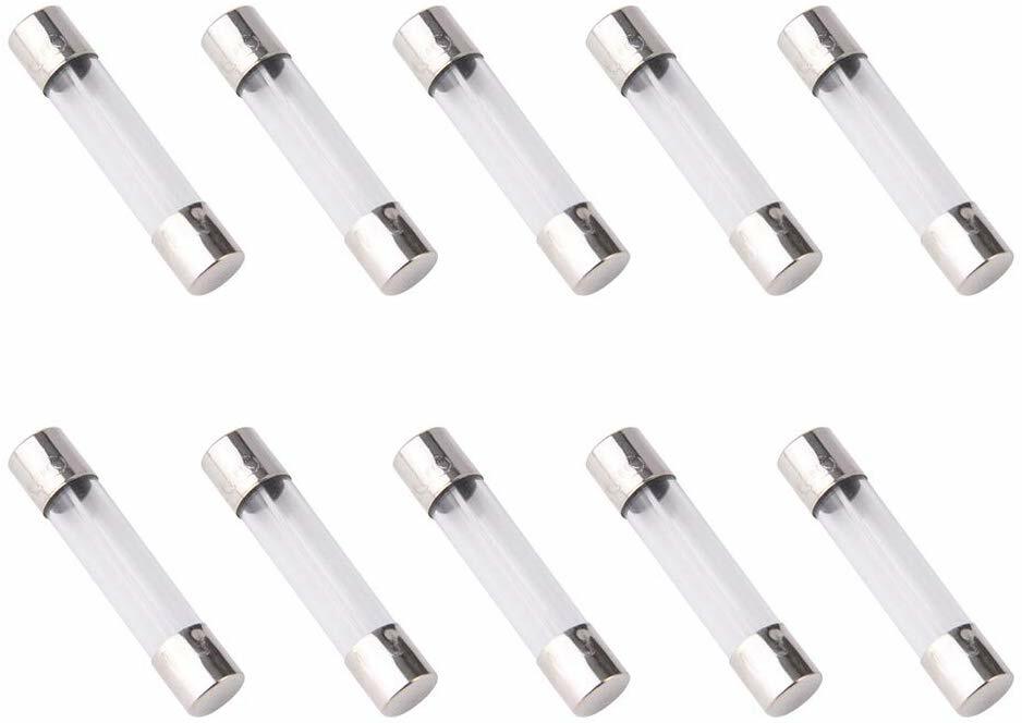 [10x] 0.5A 250V Fast Blow Fuse Glass Tube Fuse 0.5 Amp Fuse 6X30mm