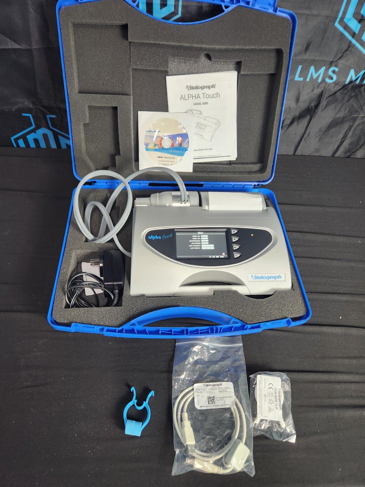 Spirometer Vitalograph Alpha Touch 6000 Flow Meter – NEW BATTERY