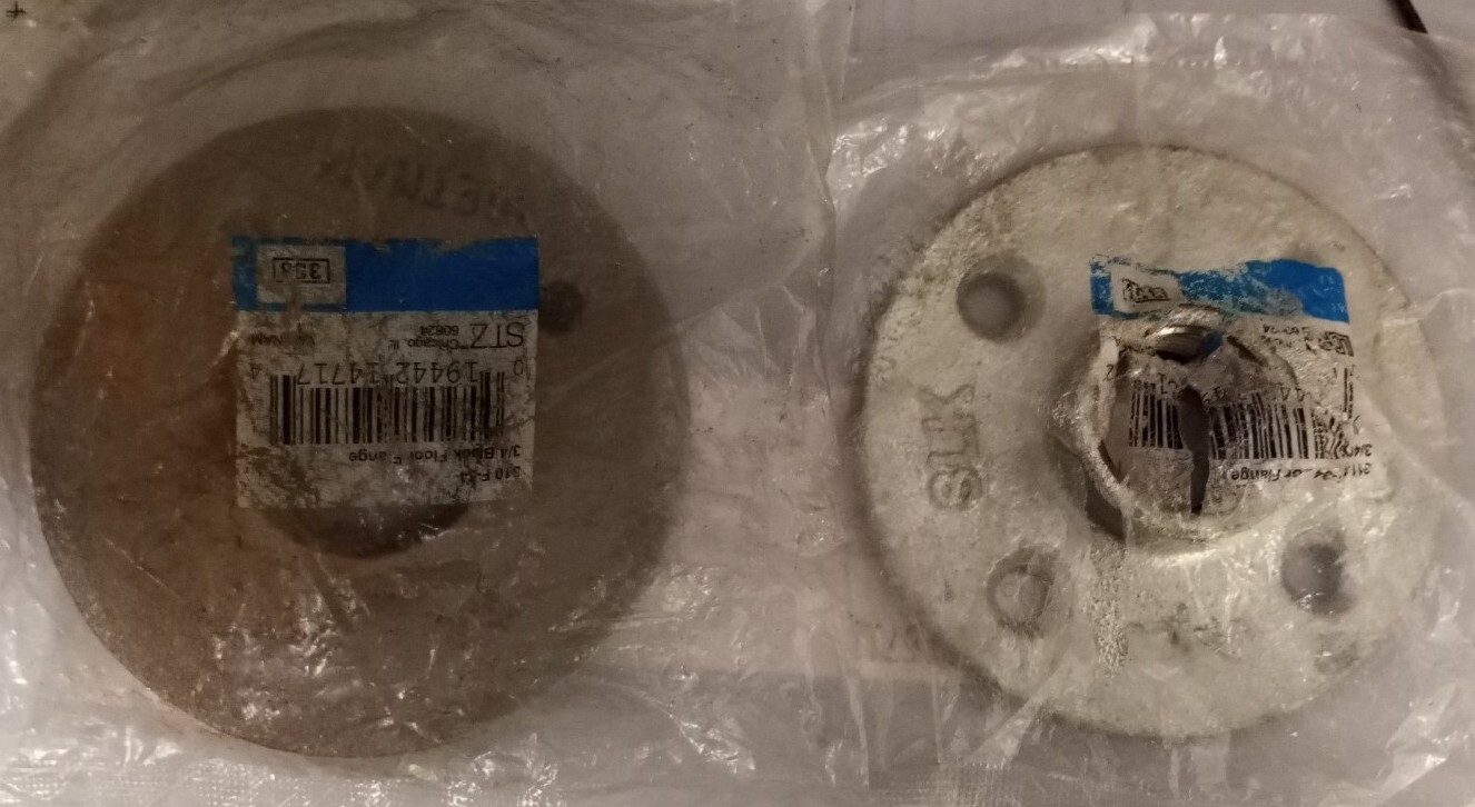 LDR 3/4” Galvanized Floor Flange 310 F-34 Lot of 2 From Vietnam and China