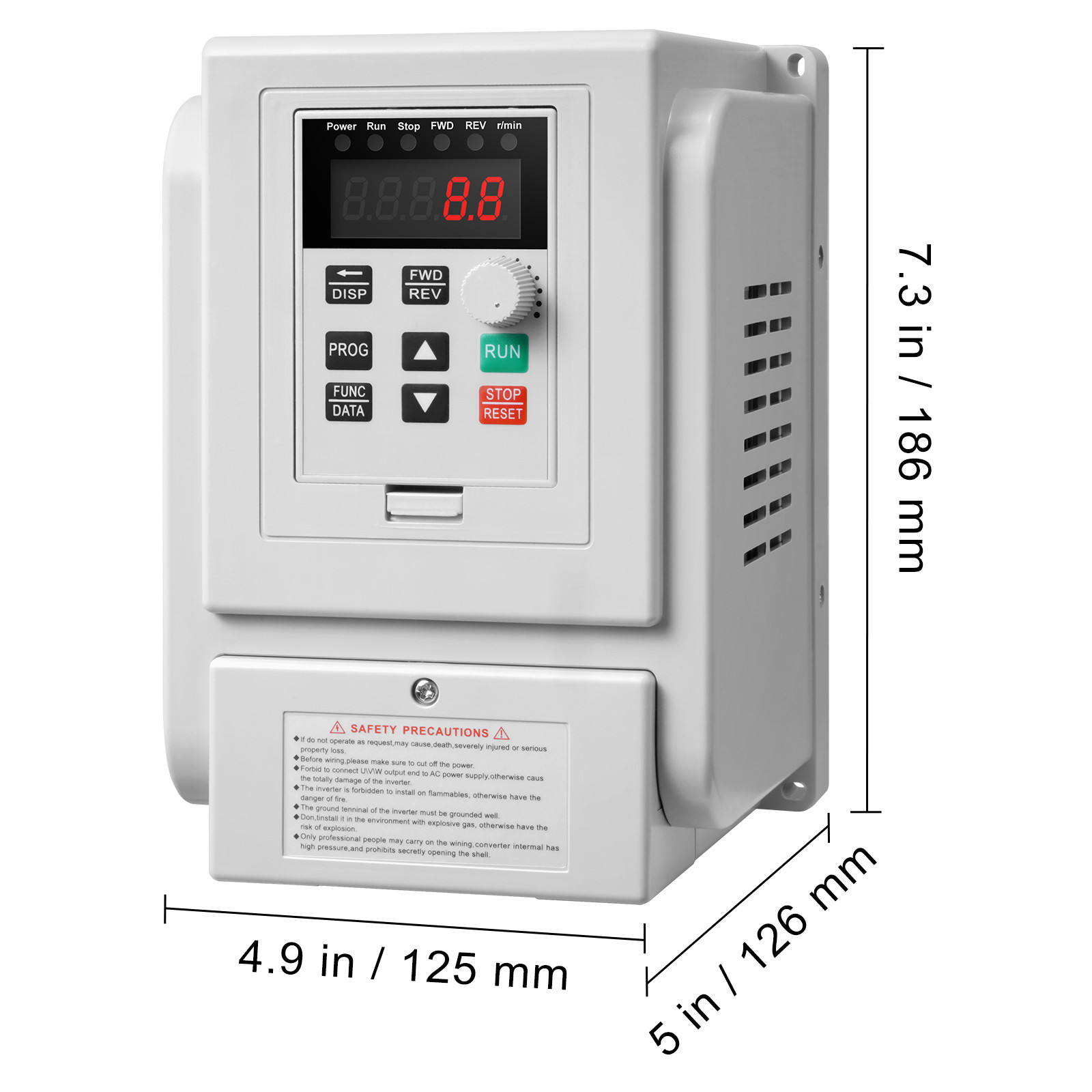5HP 4KW 220V Variable Frequency Drive VFD for 3-Phase Motor Speed Control